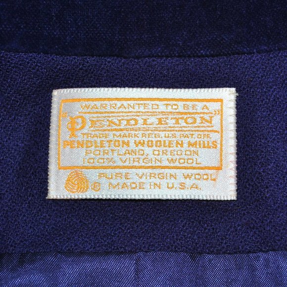 Pendleton Wool Blazer Size 10 Purple w/ Velvet Collar - Picture 4 of 10